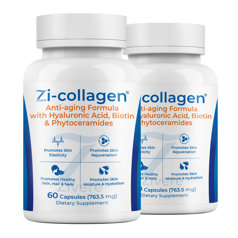 2 Bottles - Zi-Collagen | Free Shipping | Essential Anti-Aging Support